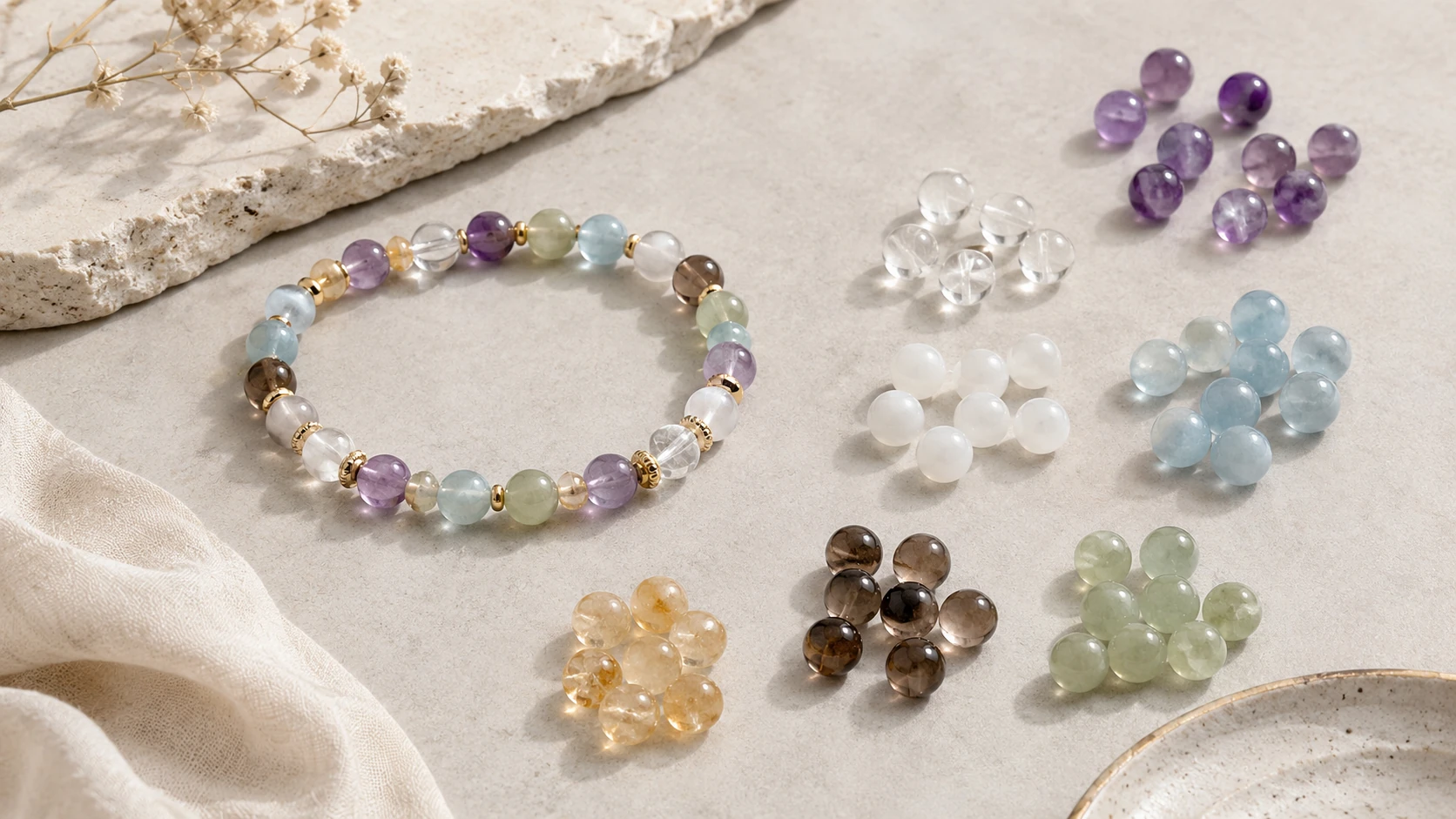 How to Mix Gemstone Colors in a Bracelet